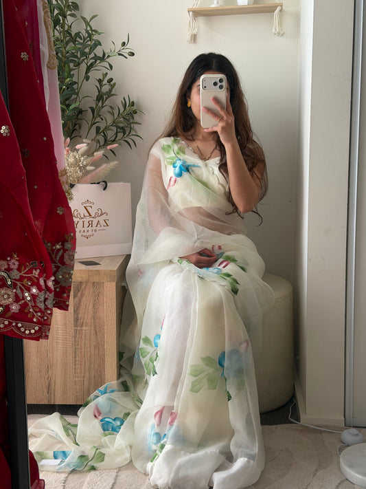 Organza saree